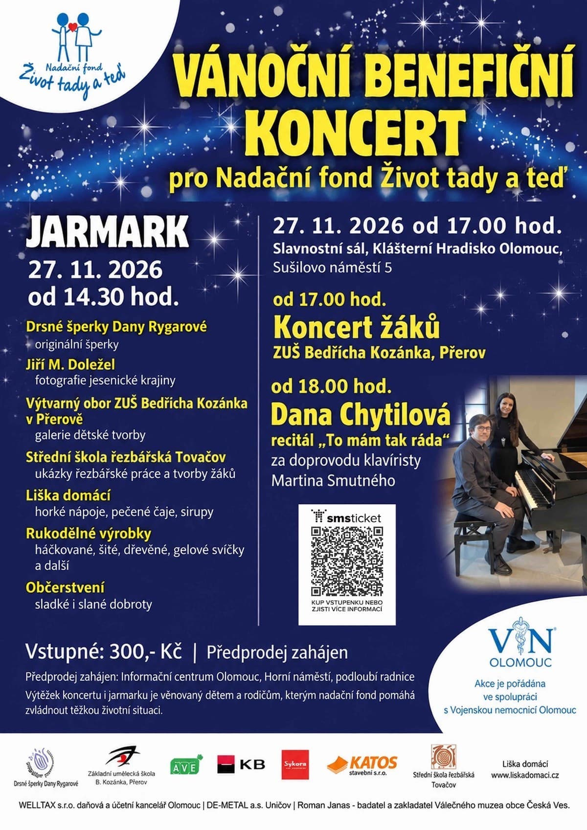 Benefiční koncert pro Nadační fond Život tady a teď